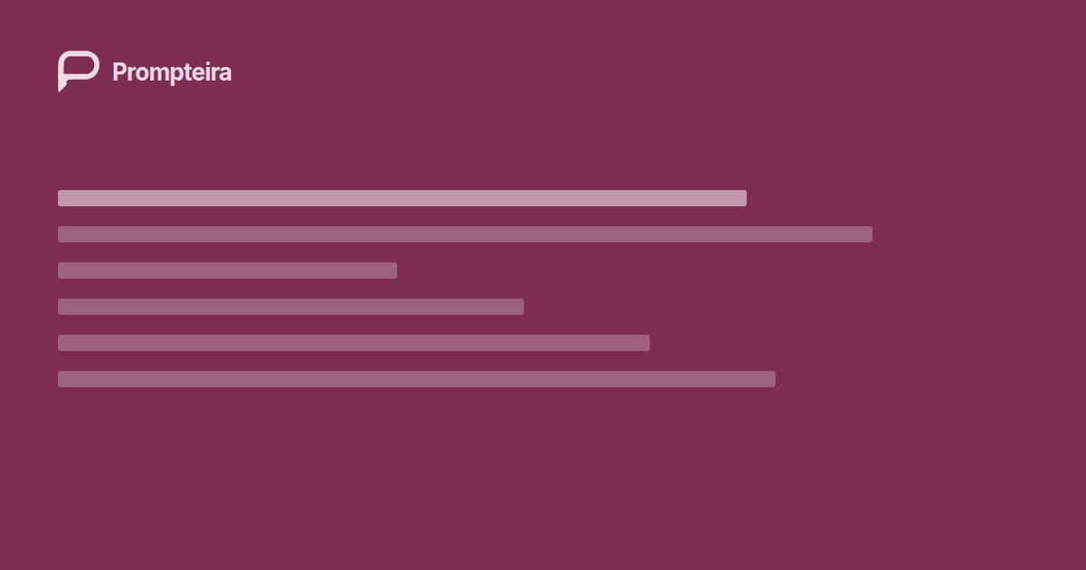Prompt com variáveis: como transformar um comando bom em template reutilizável